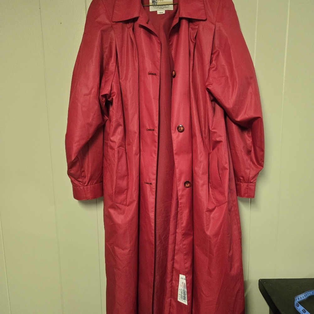 London Fog Red Trench Coat